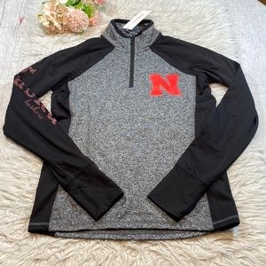 NWT Camp David Nebraska Huskies Quarter Zip sz S
